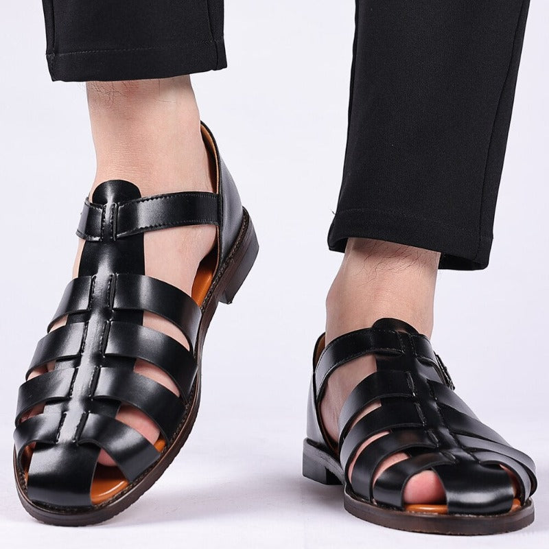 Hommes - Sandales de pêcheur classiques - Cuir - Confortables et respirantes - Style intemporel pour toutes occasions