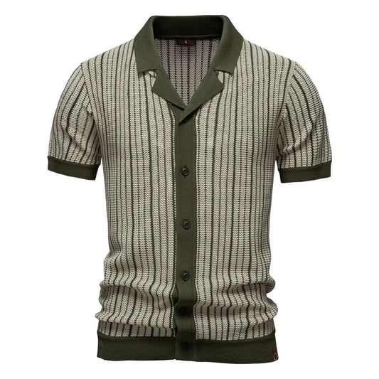 Hommes - Chemise d'été élégante - Coton léger - Tenue décontractée pour un style estival