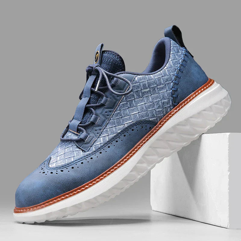 Hommes - Baskets - Cuir - Confortable et tendance - Chaussures décontractées stylées