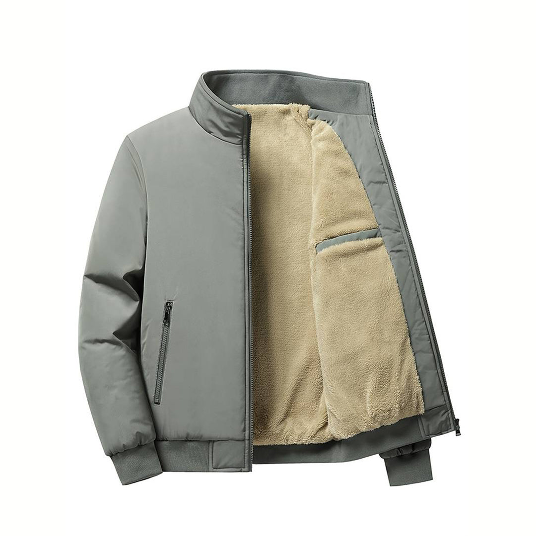 Hommes - Veste Bombardier Doublée - Matériau Durable - Chaude et Déperlante - Idéale pour l'Hiver