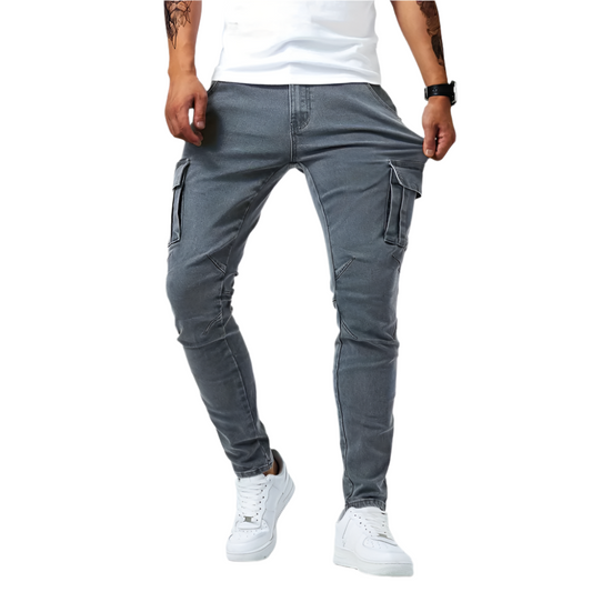 Hommes - Jean cargo extensible - Tissu de haute qualité, style polyvalent - Tenue décontractée pour toutes les occasions