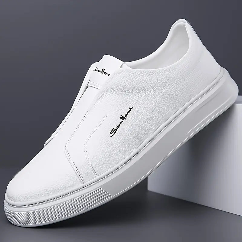 Hommes - Baskets à enfiler en toile - Cuir - Chaussures décontractées confortables pour un style décontracté