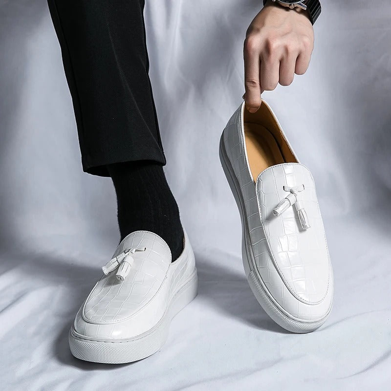 Homme - Mocassins à l'italienne - Cuir véritable - Élégance intemporelle pour un style chic et décontracté