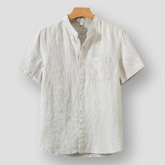 Homme - Chemise en lin - Élégante et Confortable - Vêtement en Lin pour un Style Décontracté