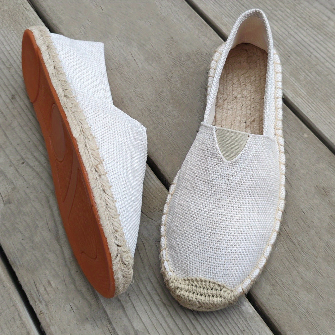 Hommes - Espadrilles Loafers Décontractées - Toile - Confort Léger et Style Élégant - Chaussures à Enfiler