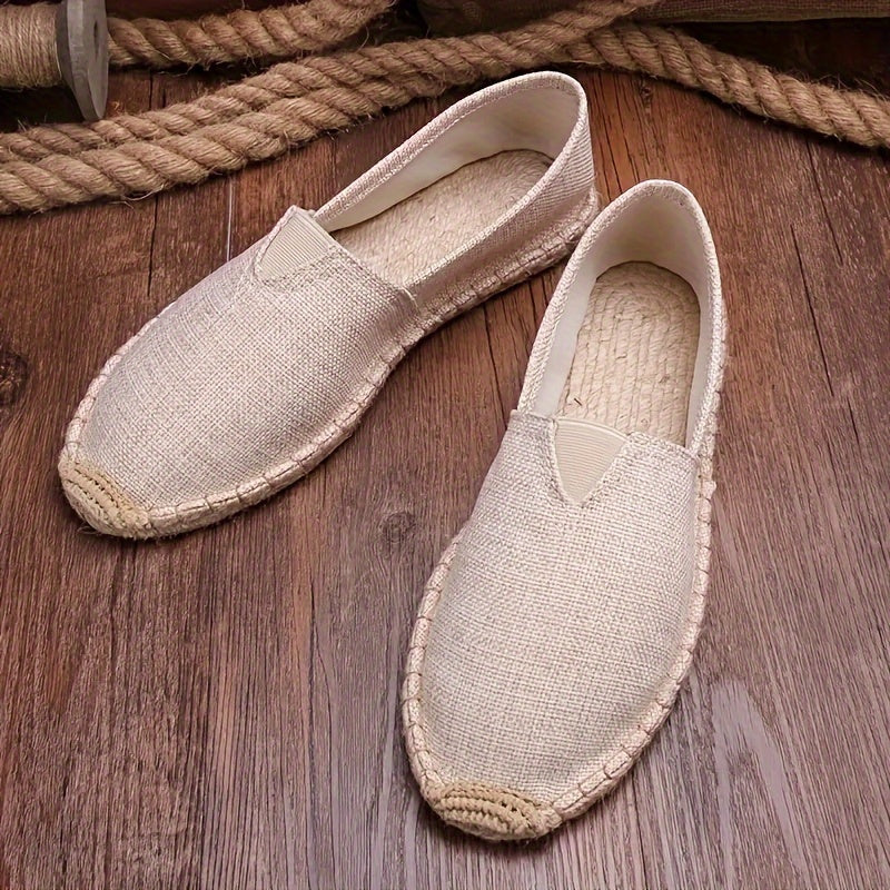 Hommes - Espadrilles Loafers Décontractées - Toile - Confort Léger et Style Élégant - Chaussures à Enfiler