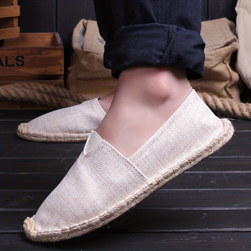 Hommes - Espadrilles Loafers Décontractées - Toile - Confort Léger et Style Élégant - Chaussures à Enfiler