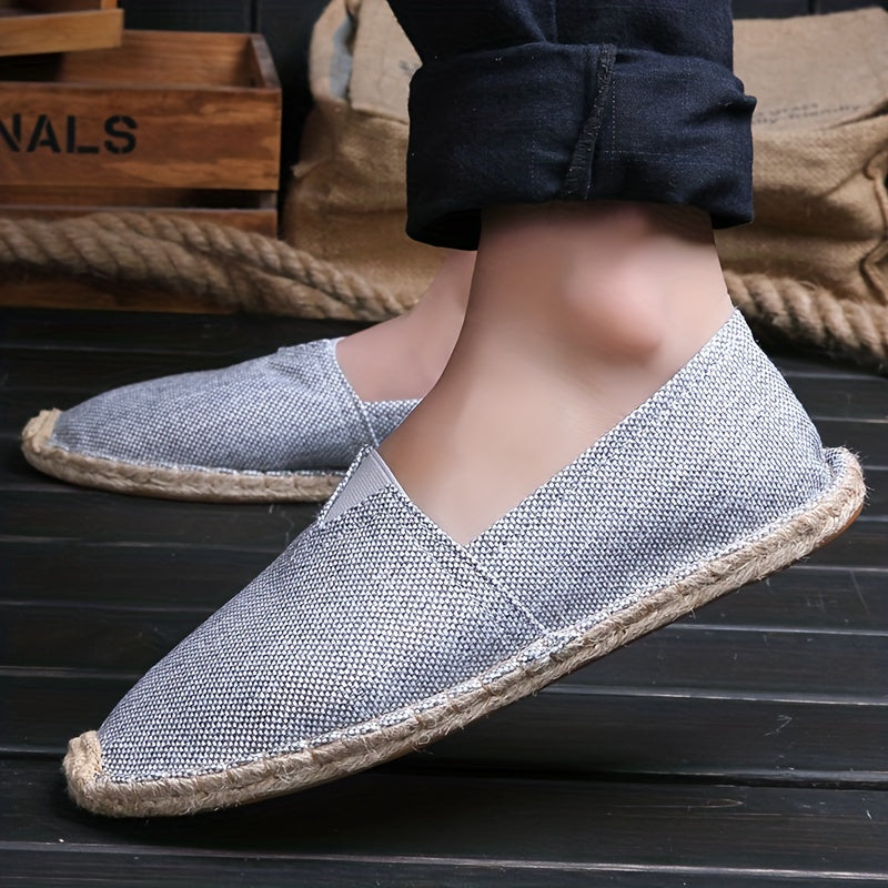 Hommes - Espadrilles Loafers Décontractées - Toile - Confort Léger et Style Élégant - Chaussures à Enfiler