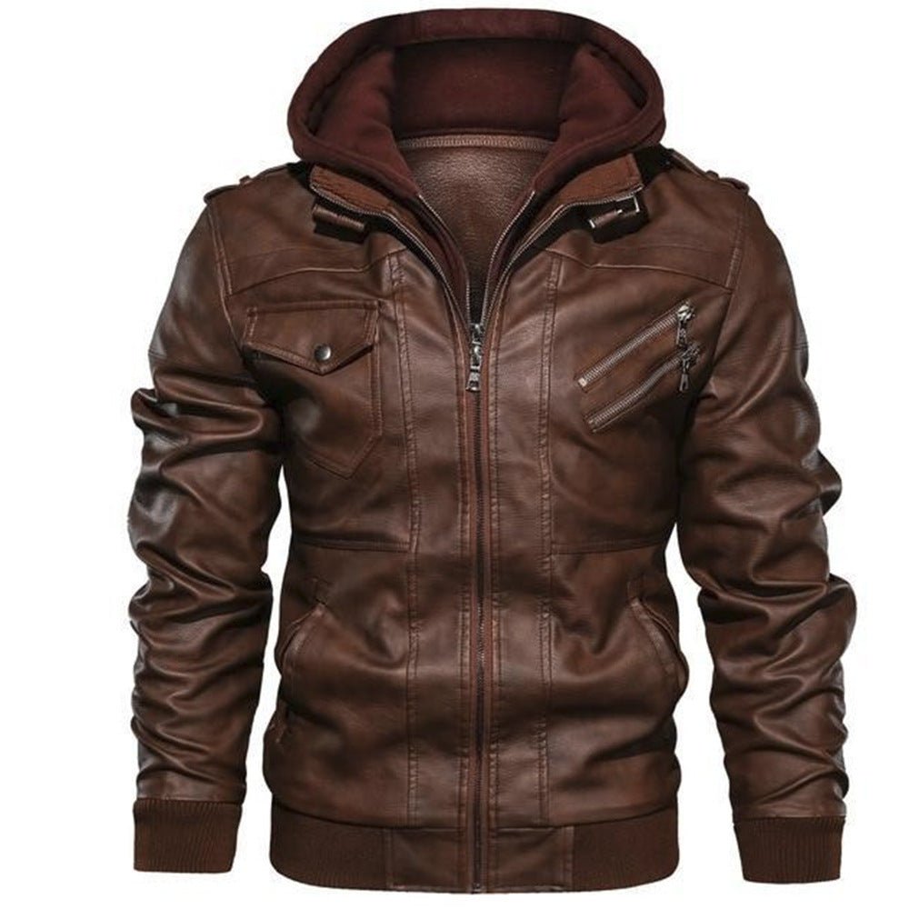 Hommes - Veste de motard à capuche - Matériaux durables - Style décontracté et confort - Moderne Veste tendance