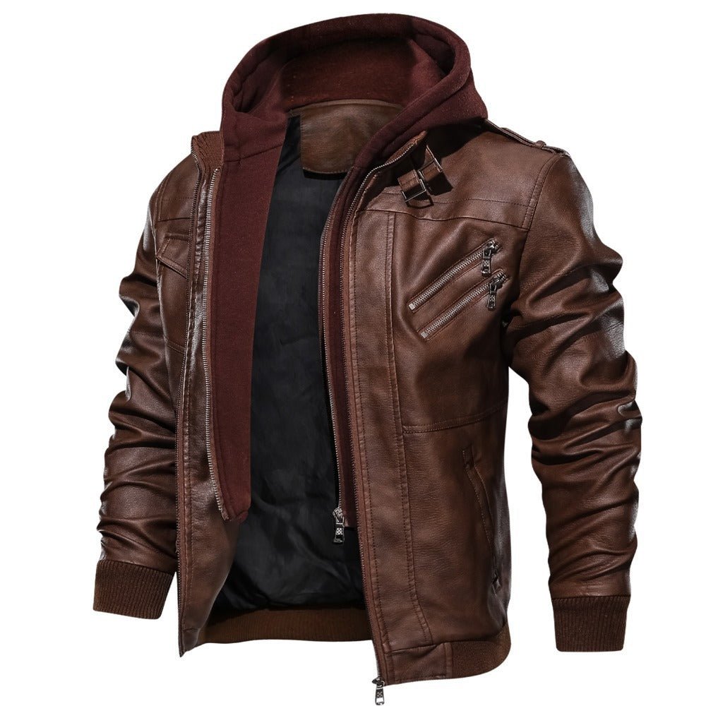 Hommes - Veste de motard à capuche - Matériaux durables - Style décontracté et confort - Moderne Veste tendance