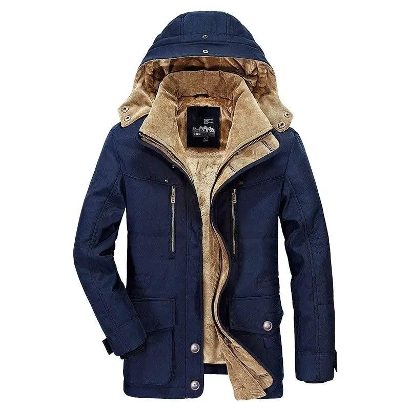 Hommes - Parka d'Hiver - Coton ultra doux - Veste Isolée Élégante - Parfaite pour Temps Froid