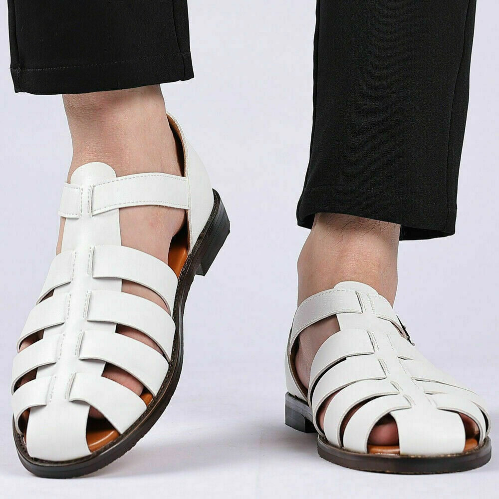 Hommes - Sandales de pêcheur classiques - Cuir - Confortables et respirantes - Style intemporel pour toutes occasions