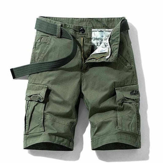 Hommes - Short cargo - Tissu léger - Style expédition sur l'île du Nord