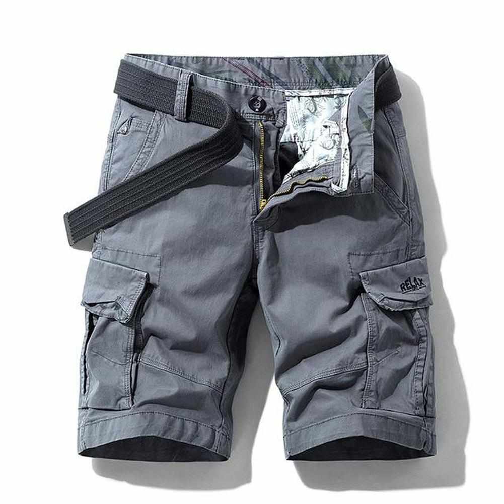 Hommes - Short cargo - Tissu léger - Style expédition sur l'île du Nord